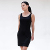 Ruskovilla Slip dress šaty z hodvábu, čierne