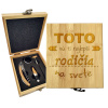 Sablio Darčeková sada na víno Toto sú tí najlepší rodičia na svete: 147×168×49 mm