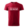 Sablio Tričko s potlačou Fortnite - červené 5XL