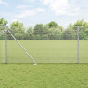 zahrada-XL Plot s stĺpmi Strieborná 1.2 x 10 m Oceľ 3351930