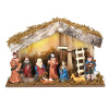 Solight LED drevený betlehem podsvietený 26 x 17 cm