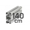 Hliníkový konštrukčný profil 40x80 T8 - 140 CM