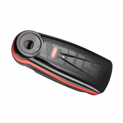 Zámok na kotúčovú brzdu s alarmom ABUS Detecto 7000 RS1 (čierna/červená, tŕň 3 x 5 mm)
