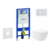 Geberit Duofix Set predstenovej inštalácie, klozetu Oudee Vortex a dosky softclose, tlačidlo Sigma20, biela/biela mat SANI11CA3178