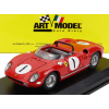 Art-model Ferrari 250p Spider N 1 Bridgehampton 1963 P.rodriguez 1:43 Červená