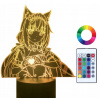 Nočná lampa do detskej izby - 3D LED nočná lampa anime nekopara rytec Názov (3D LED nočná lampa anime nekopara rytec Názov)