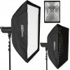 Softbox 60x90 cm s gridom, upevnenie Bowens