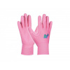 Rukavice KIDS PINK pracovné detské veľkosť 5