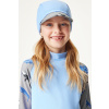 Dětská kšiltovka UNUO s UV ochranou 50+, Sv. Modrá, Velryby Velikost: S (45 - 48 cm)