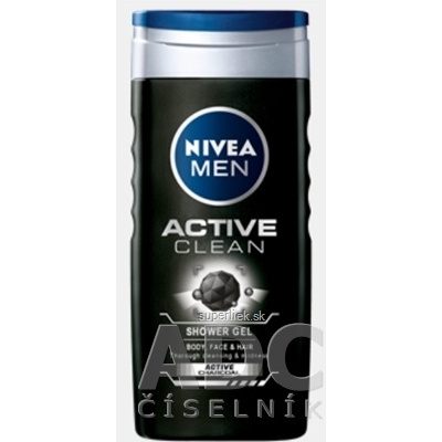 NIVEA MEN SPRCHOVÝ GÉL Active Clean 1x250 ml, 9005800243283