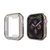KINGMAS puzdro 360 Slim Apple Watch Series 4/5/6/SE 44mm hnedý rám CA00109E KINGMAS transparentná s hnedým rámom silikón