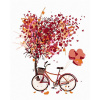 Maľovanie podľa čísel - Bicykel lásky, 80 x 100 cm, bez rámu a napnutého plátna 8596530044147