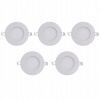 Bodové svetlá, bodovky - 5x úzke panelové svetlo 6 W Cool White (5x úzke panelové svetlo 6 W Cool White)
