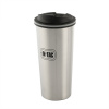 Mobilný termohrnček M-Tac Thermo Mug 450 ml - strieborný-čierny