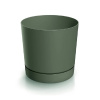 Prosperplast Kvetináč TUBO P s miskou, borovicovo zelená, pr. 19,9 x 19,6 cm