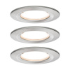 Paulmann LED zapustený bod Nova Coin 3 železný okrúhly stmievateľný - 93494