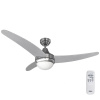 Homania Stropný ventilátor so svetlom EDM Egeo 60 W Pochrómované