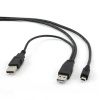 Gembird CCP-USB22-AM5P-3 USB 2.0 s dvojitým napájením, 0,9m