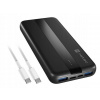 Powerbank Natec Trevi Slim Q V2 10000 mAh s PD, USB-C 20W + USB-A 18W + Kábel