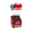 Hračka MAGIC CAT cumlík loptička plyšová s pierkami 16 cm + 42 cm 24 ks