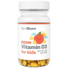 GymBeam Vitamín D3 tablety na cucání pro děti 400 IU 120 tablet - pomaranč