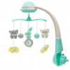 Kolotoč nad postieľku so svetelným projektorom Baby Mix mätový (poškodený obal)
