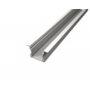 Hliníkový profil SIMPLE 17,1x13,5mm Zápustný vysoký - Biely (Kompatibilné difúzory a iné montážne príslušenstvo nájdete dole pod popisom produktu)