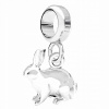 Charms Strieborný s králikom Králik Zajac Zajačik STRIEBRO 925