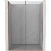 Mexen Velar, posuvné dvere do otvoru 160x200 cm, 8mm číre sklo, medená matná, 871-160-000-01-65