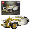 LEAN TOYS Stavebné tehly Vintage Classic Car K500 White and Gold 952 ks.