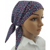 Šatka - Anamel béžová, biela, ecru, námornícka modrá, ružová, šedá šálka (Hlava Turban po chemoterapii CH-48)