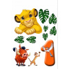 CUKROVÁ TLAČ jedlý obrázok na tortu Cukrová hmota Leví kráľ SIMBA SADA + TEXT 6