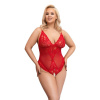 Cottelli CURVES Červené otevřené body 3XL