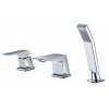 M-ACRYL BASIC batéria vaňová 3-prvková na okraj, s ručnou sprchou, chróm