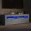 zahrada-XL TV skrinka s LED svetlami betónová sivá 120x35x40 cm 804359