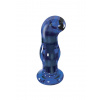 Sklenený gliter Gleaming Glass Buttplug Blue