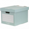 Fellowes Úložný box kartónový 33,3 x 28,5 x 39 cm zelená-biela