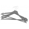 Vesiak Strend Pro, na oblecenie, plastovy, Wood design, cierny/hnedy/sivy, bal. 3ks