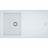 Franke Basis BFG 611-86 Granitový drez s odkapávačom, obojstranný, 86x50cm, biely led, 114.0494.912