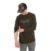 Tričko Fox Khaki/Camo Raglan Long Sleeve T-Shirt Veľkosť L (Tričko Fox Khaki/Camo Raglan Long Sleeve T-Shirt )