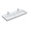 Villeroy & Boch Collaro Dvojumývadlo nábytkové, 120x47 cm, s prepadom, 2 otvory na batériu, alpská biela 4A33C401