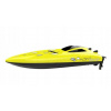 Fleg Conquest Motorový člun/loď do vody RC plast 34cm žlutý na baterie+dob. pack+USB 2,4Ghz v krabici 36x27
