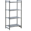 Systém zásuvných plastových regálov ,š x h police 835 x 540 mm