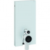Sanitárny modul Geberit Monolith pre stojacie WC, 101cm, predné opláštenie sklo,hliník, 131.002.SI.5