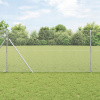 VidaXL Hexagonálne oplotenie 1,4 x 10 m z pozinkovanej ocele, Záhradné stĺpiky