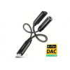 Axagon AXAGON ADA-HCPD, USB-C na 3.5mm jack - Hi-Res DAC audio adaptér, 384kHz/32bit, stereo, PD 60W 3A