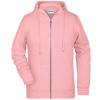 James&Nicholson Dámska mikina JN8025 Rose Melange L