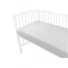 Baby Nellys Mušelínové prestieradlo postieľky 60 x 120 NATURE double - šedé, 120x60