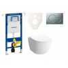 Cenovo zvýhodnený závesný WC set Geberit do ľahkých stien / predstenová montáž + WC VitrA VitrA Shift SIKOGES4N3