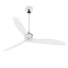 FARO JUST FAN 33394 50,4“ chróm/transparentná Reverzný stropný ventilátor
